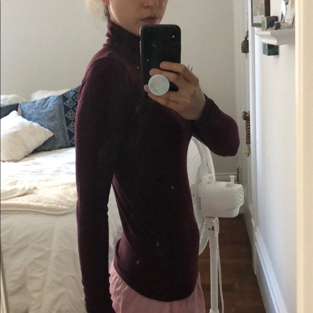 Whisper thin ribbed turtleneck undershirt - Picture 4 of 4